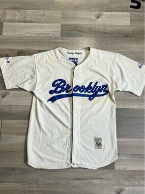 1990s Starter 1955 Brooklyn Dodgers size L Jersey MLB Cooperstown Collection